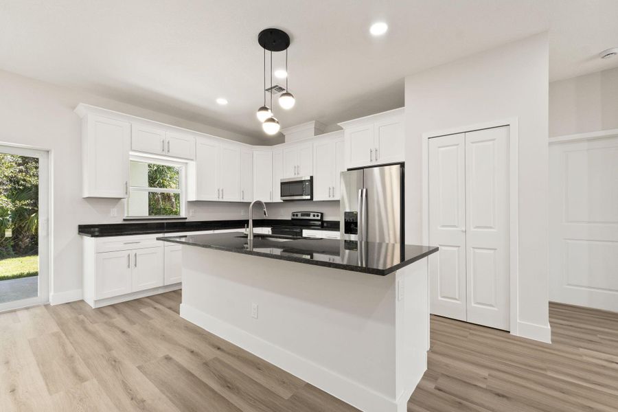Furnished interior view inside a new home in , Fort Pierce (Image 11).