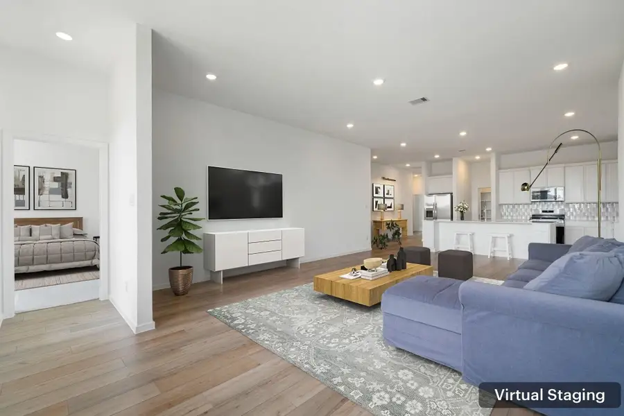 Furnished interior view inside a new home in Lago Mar: Fairway Collections, Texas City (Image 11). Furnished interior view inside a new home in Lago Mar: Fairway Collections, Texas City (Image 11).