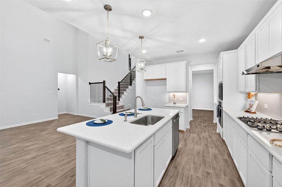 Furnished interior view inside a new home in Lily Creek at Sutton Fields, Aubrey (Image 17).