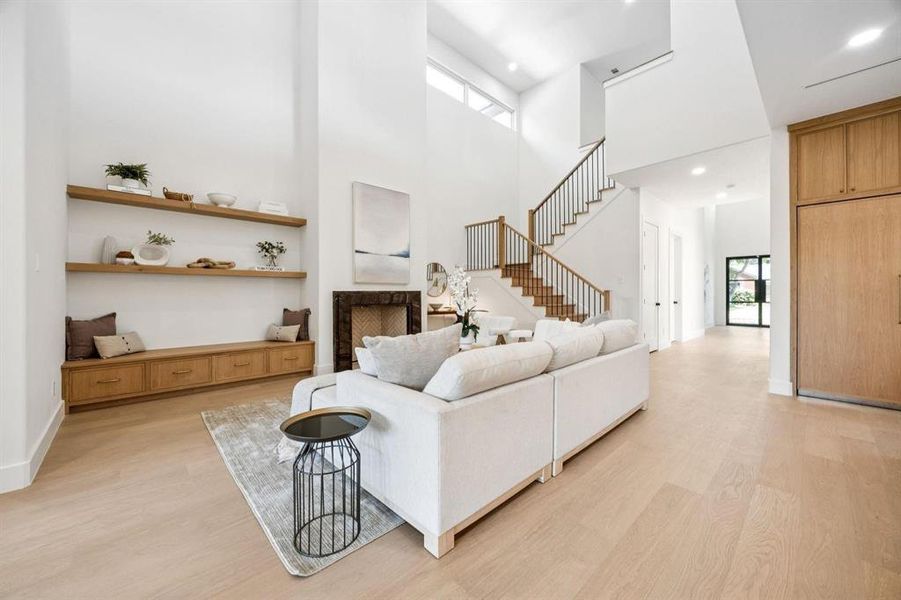 Furnished interior view inside a new home in , Dallas (Image 11).