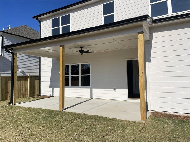 Exterior details and patio area of a home in , Marietta (Image 2). Exterior details and patio area of a home in , Marietta (Image 2).