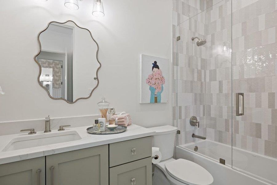 Furnished interior view inside a new home in , Spicewood (Image 26).