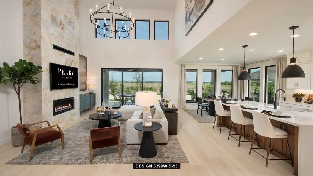 Furnished interior view inside a new home in Austin Point, Richmond (Image 7).