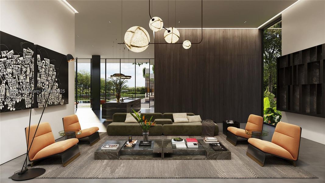 Furnished interior view inside a new home in , Davie (Image 40).