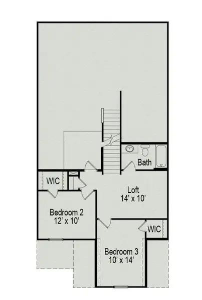2D floor plan layout of this home in Spring Branch, Smyrna, TN (Image 4).