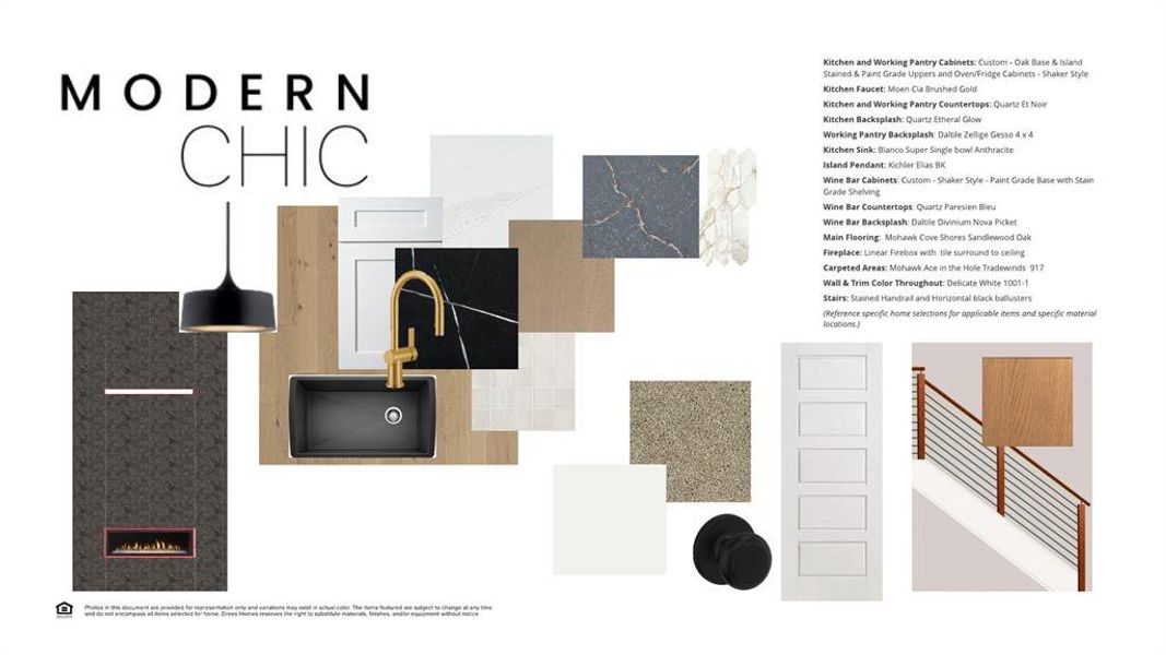 Modern Chic Color selections