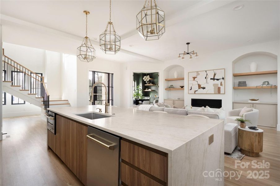Furnished interior view inside a new home in , Charlotte (Image 9).