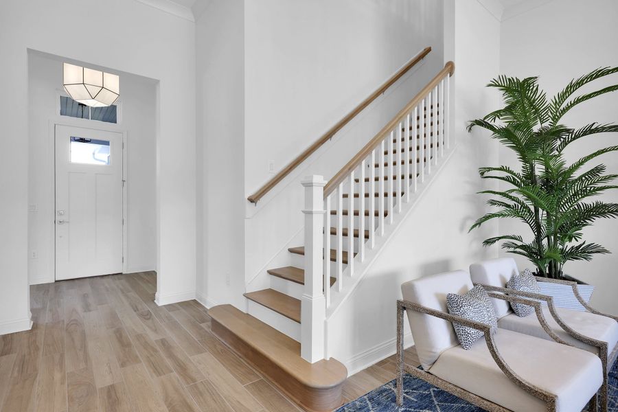 Representative furnished interior of a home built from the Sawyer by Riverside Homes in Mariposa at EverRange, Jacksonville (Image 14).