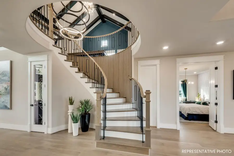 Furnished interior view inside a new home in Somercrest, Midlothian (Image 4).