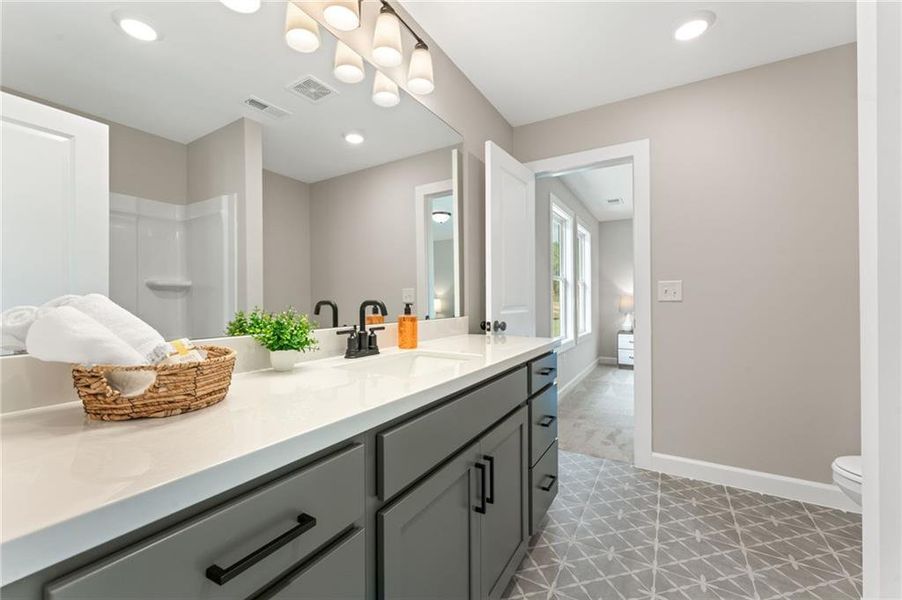 Furnished interior view inside a new home in Oak Valley Estates, Marietta (Image 11).