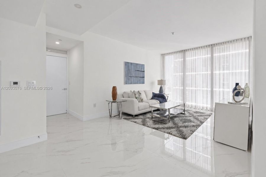Furnished interior view inside a new home in Aria Reserve, Miami (Image 16).