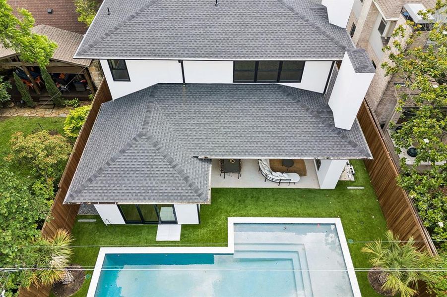 Exterior details and patio area of a home in , Dallas (Image 24).