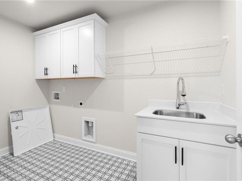 Furnished interior view inside a new home in Melody Lakeside Estates, Buford (Image 11).