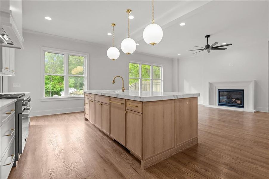 Furnished interior view inside a new home in , Buford (Image 8).