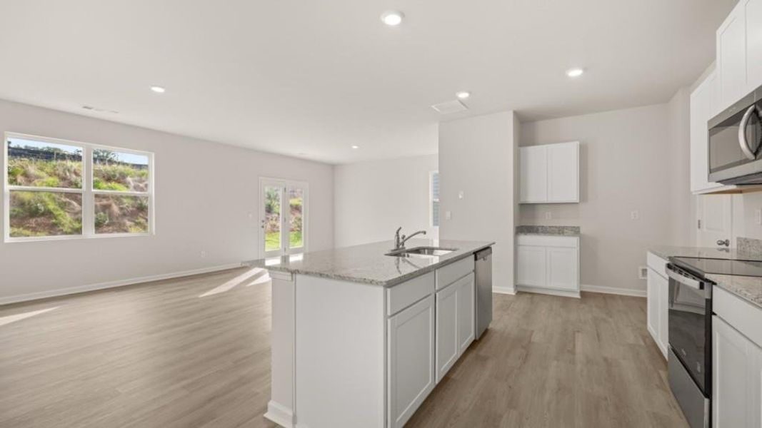 Furnished interior view inside a new home in Pointe Park, Union City (Image 4).