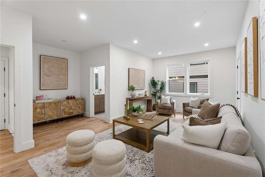 Furnished interior view inside a new home in , Atlanta (Image 34).