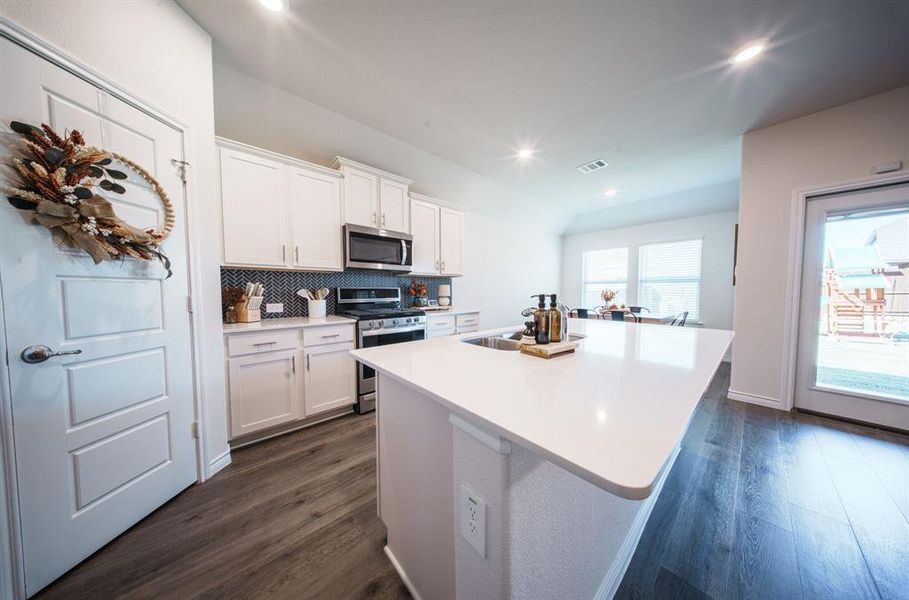 Furnished interior view inside a new home in , Aubrey (Image 21). Furnished interior view inside a new home in , Aubrey (Image 21).