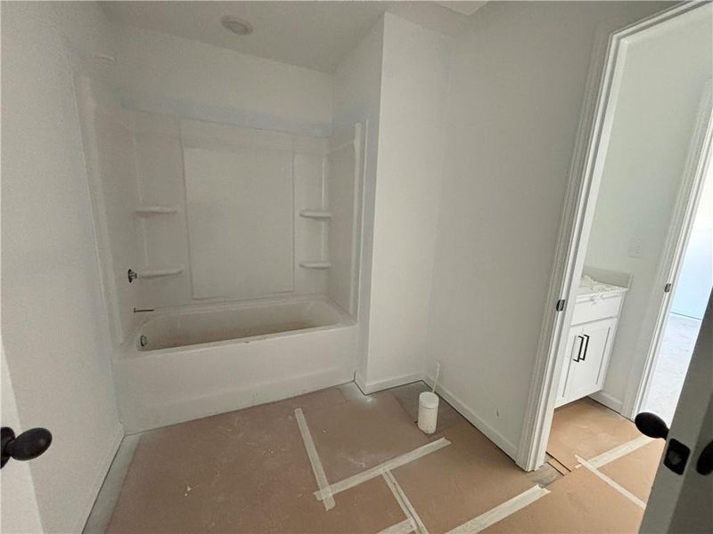 In-progress construction of a new home in Arbors at Richland Creek, Buford, GA (Image 29).