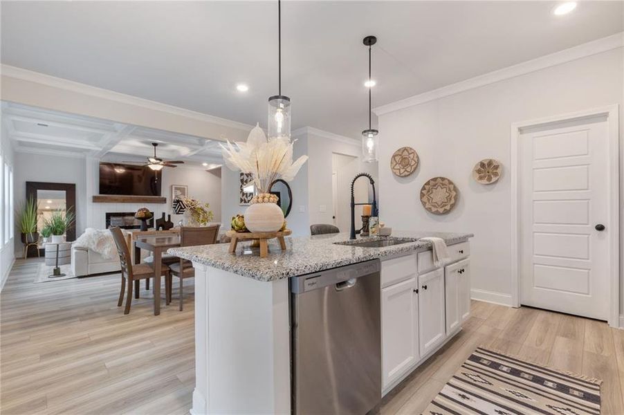 Furnished interior view inside a new home in , Auburn (Image 5).
