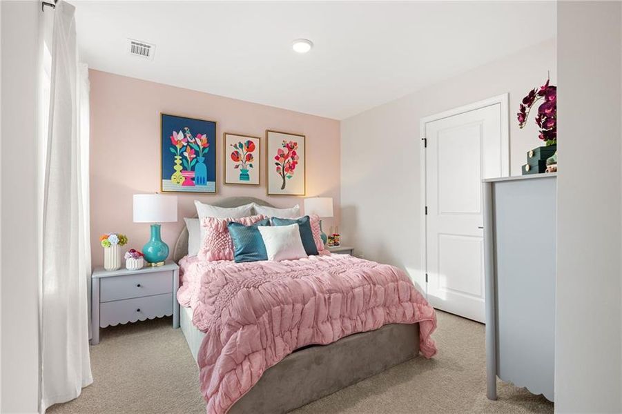 Furnished interior view inside a new home in The Bluffs, Canton (Image 15).