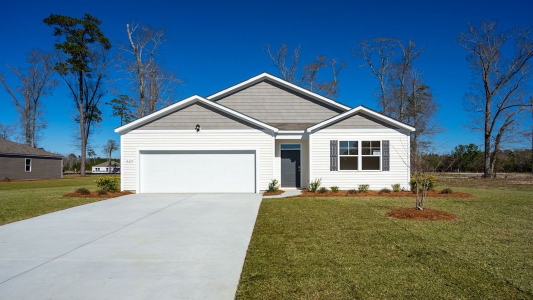 Representative exterior photo of a completed home built from the CALI by D.R. Horton in Island Green, Myrtle Beach, SC (Image 21).