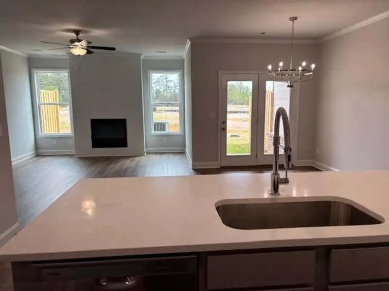 Close-up of interior finishes inside a home in , Suwanee (Image 9).
