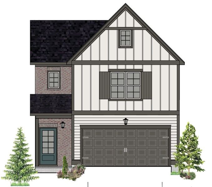 Representative rendering of the exterior for the Lakewood by Haven Builders (Image 1).