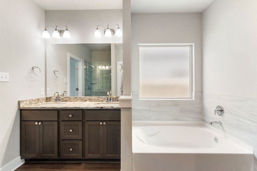Furnished interior view inside a new home in Southern Pointe, College Station (Image 8).