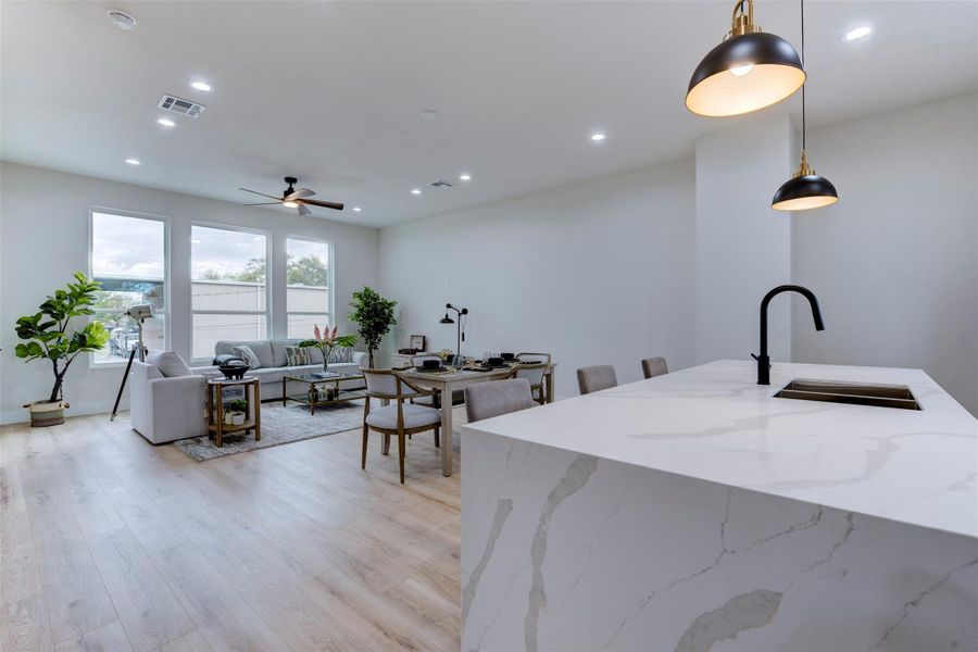 Furnished interior view inside a new home in , Houston (Image 26). Furnished interior view inside a new home in , Houston (Image 26).