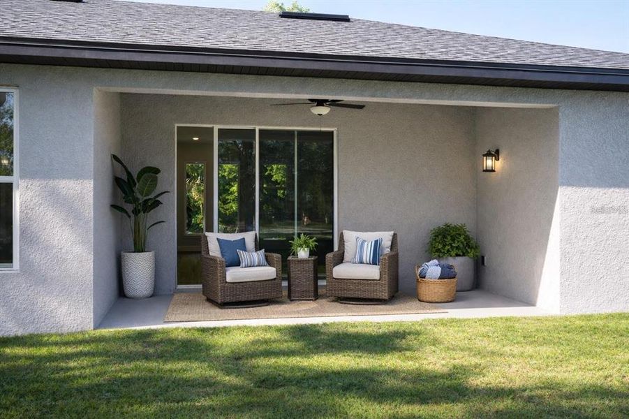 Exterior details and patio area of a home in , Palm Coast (Image 25).