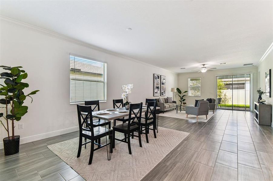 Furnished interior view inside a new home in , Land O' Lakes (Image 8).