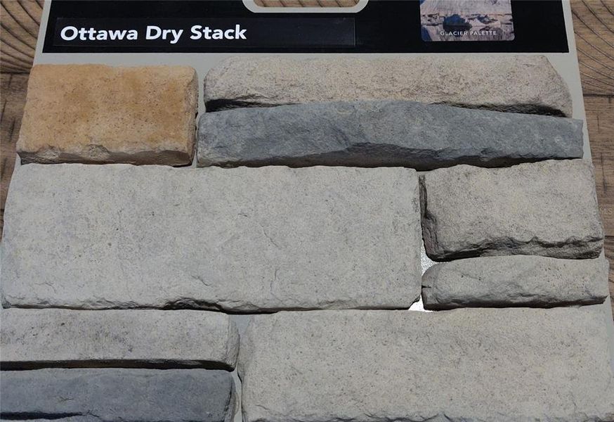 Sample of building materials used in homes in Sunset Landing, Spring Hill (Image 5).