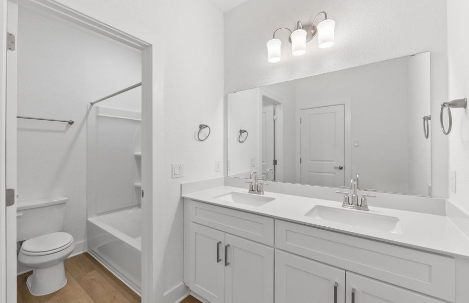 Furnished interior view inside a new home in Northpoint at Old Settlers, Round Rock (Image 6).