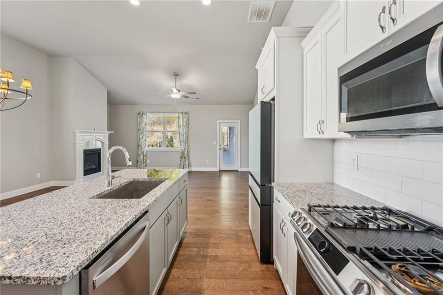 Furnished interior view inside a new home in , Canton (Image 9).