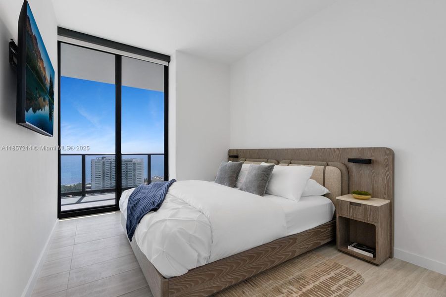 Furnished interior view inside a new home in , Miami Beach (Image 15).