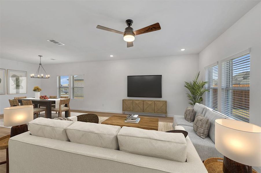 Furnished interior view inside a new home in Rolling Ridge, Van Alstyne (Image 25).