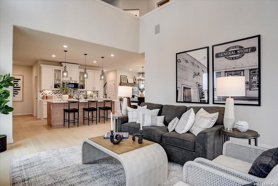 Furnished interior view inside a new home in Casinas at Gruene, New Braunfels (Image 24).