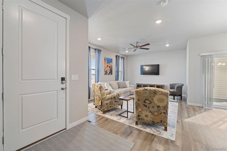 Furnished interior view inside a new home in , Colorado Springs (Image 7). Furnished interior view inside a new home in , Colorado Springs (Image 7).