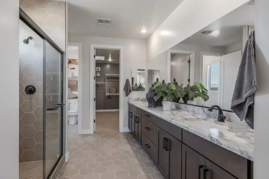 Furnished interior view inside a new home in The Grove at El Cidro, Goodyear (Image 26).