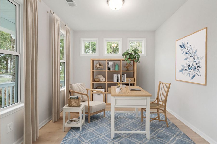 Furnished interior view inside a new home in Miller's Crossing, Johns Island (Image 9).