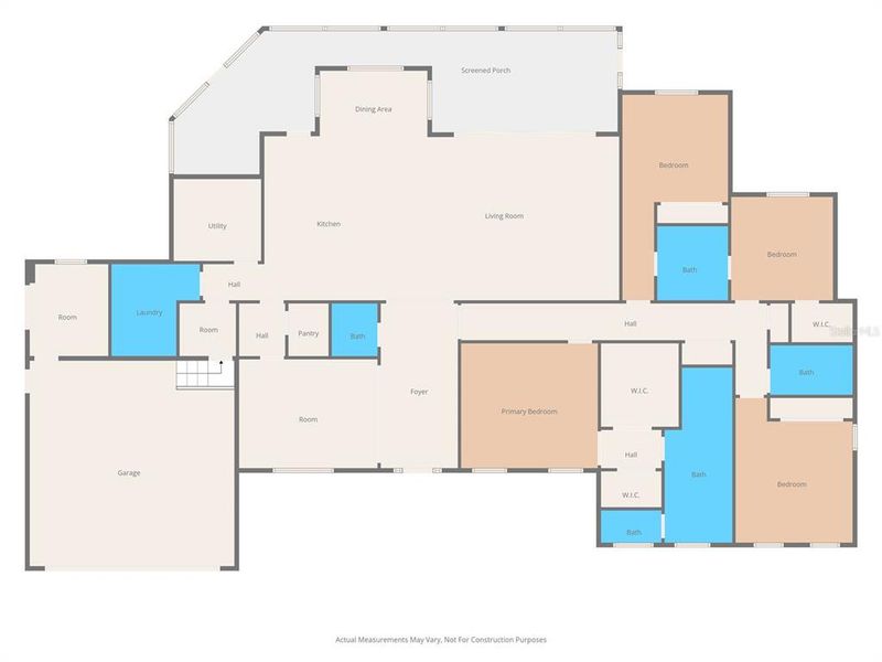 2D floor plan layout of this home in , Tampa, FL (Image 5). 2D floor plan layout of this home in , Tampa, FL (Image 5).