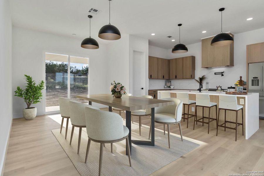 Furnished interior view inside a new home in , Blanco (Image 15).