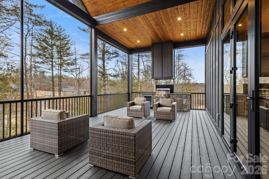Exterior details and patio area of a home in , Horse Shoe (Image 25).
