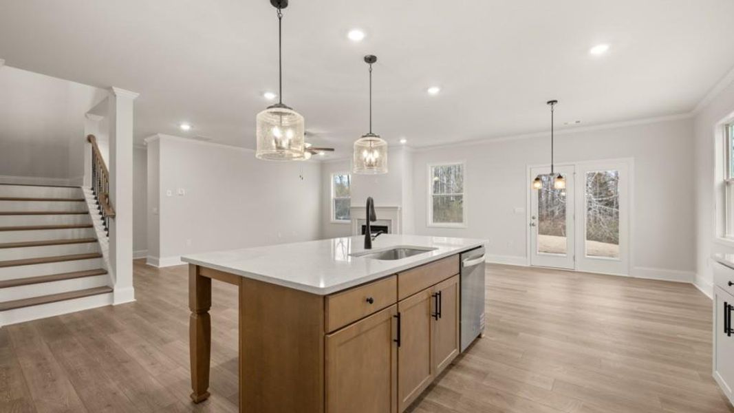 Furnished interior view inside a new home in Thalley Creek Estates, Cumming (Image 8).