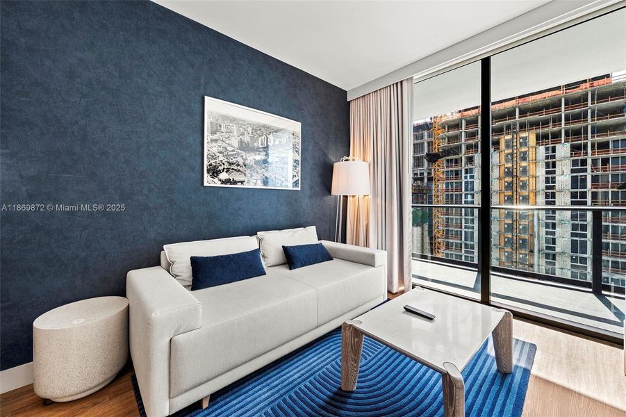 Furnished interior view inside a new home in , Miami (Image 16).