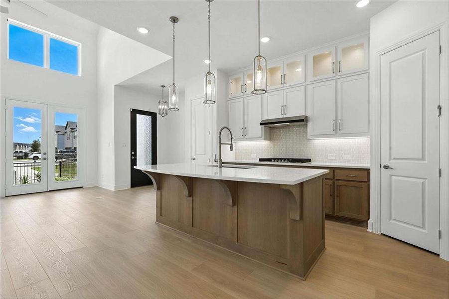 Furnished interior view inside a new home in Walsh: Townhomes - The Patios, Aledo (Image 5). Furnished interior view inside a new home in Walsh: Townhomes - The Patios, Aledo (Image 5).