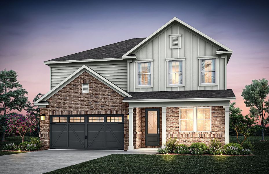 Representative exterior photo of a completed home built from the Valen by Pulte Homes in Linden Grove, Powder Springs, GA (Image 24).