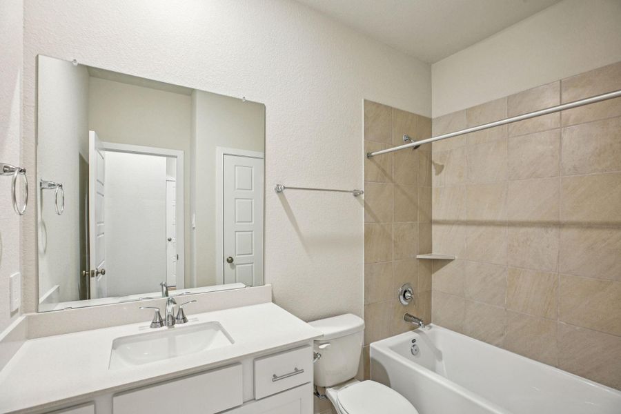 Photo is not of the actual home, but is an inspirational photo of builder’s model home and may depict options, furnishings, and/or decorator features that are not included