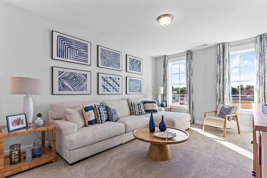 Representative furnished interior of a home built from the The Hampton by RobuckHomes in Baylee Ridge, Selma (Image 8). Representative furnished interior of a home built from the The Hampton by RobuckHomes in Baylee Ridge, Selma (Image 8).