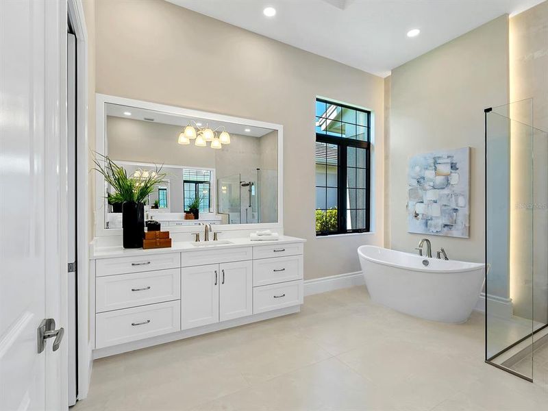 Furnished interior view inside a new home in , Sarasota (Image 19).